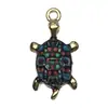 Colgante de Tortuga de Aleación Esmaltada DIY Transfronterizo Moda Dibujos Animados Joyería Pendientes Llavero Accesorios