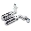 Adecuado para Pedales de Pie de Motocicleta Harley, Pedales Plegables Retro, Accesorios Modificados Antideslizantes Amortiguadores