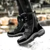Zapatos de algodón de caña alta para invierno, botas de nieve para mujer, botas de caña alta para exteriores para mujer, botas de algodón de terciopelo con suela gruesa, talla grande, venta al por mayor transfronteriza