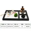 Estátua de Buda Zen Estilo Chinês Produto Industrial de Resina Mais Vendido na Amazon Decoração para Meditação Ornamento para Mesa de Casa