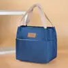Bolso Nuevo para Mujer Tela Oxford Impermeable Tirar Bolsa para Lonchera Bolsa Bento Bolsa Cuadrada Pequeña Bolsa de Mamá