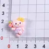 Dibujo Animado Lindo Ciclismo Miau Hecho a Mano DIY Pegamento de Crema Funda para Teléfono Rosa Pinza para el Pelo de Gato Pequeño Accesorios Accesorios de Resina