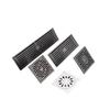Jinhong Gris Gun Acero Inoxidable Coladera de Piso a Prueba de Olores Coladera de Piso con Rebosadero Núcleo Lavadora Balcón Baño Inodoro Coladera de Piso Universal