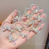Nuevos Estilos de Gomas para el Cabello Infantiles, Lindas Diademas de Perlas para Niñas Pequeñas, Alta Elasticidad, Suaves con el Cabello, Pequeños Sujetadores para Coletas, Gomas Elásticas para el Cabello de Niñas