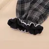 Pantalones Infantiles para Niños y Niñas y Niños 2024 Cuadros Coreanos de un Botón Forrados de Polar Otoño Profundo e Invierno Cálidos Monopieza de Terciopelo