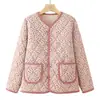 Moda de Inverno Casual Casaco de Algodão Feminino Estilo Simples Mãe Jacket de Veludo de Algodão Europeu em Estoque para o Dia a Dia