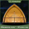 Barracas Triangulares Podem Ser Personalizadas, Barracas de Vela para Glamping ao Ar Livre, Hotéis e Pousadas de Camping de Luxo, Fabricantes de Barracas de Acampamento Leve de Luxo