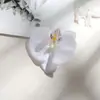 Y Horquilla de Orquídea Phalaenopsis Artificial Tocados de Flores DIY Decoración de Boda Ramo de Boda Flores Artificiales Hecho a Mano