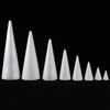 Bola de espuma cone direto da fábrica Poly Dragon cone branco material de árvore de Natal modelo de cone de espuma