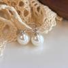 Aretes de Concha de Plata 925 con Ganchos para Oreja