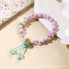 Pulsera Retro Estilo Chino de León Recordatorio de Bodhisattva para Mujer, Modelo Nuevo con Cuentas de Hielo Agrietado y Cuentas de Vidrio, Joyería al por Mayor de Puesto de Templo