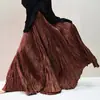 Falda plisada de estilo chino con un dobladillo grande y fluido, nueva ropa transfronteriza de talla grande para mujer 2026, falda de corte holgado con una bonita caída
