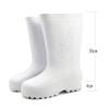 Botas de Chuva de Espuma Eva Lutai Brancas Sapatos de Água para Cozinha Sanitária Botas Alimentícias Sapatos de Trabalho Botas de Chuva Antiderrapantes Resistentes a Óleo