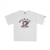 Camiseta de Manga Corta de Verano Hellokitty25 Estilo Nuevo Estampado de Letras Milo Corte Holgado para Hombres y Mujeres Parejas