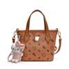 Bolso de Axila Artístico de Moda para Mujer Nueva Llegada 2025 Estilo Coreano Nicho Bolso Cubo Simple Bolso de Hombro con Texto Estampado de Letras