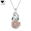 Knn-34 Collar de Girasol Kamaniqi Joyería Transfronteriza Popular en Amazon Joyería de Oro Rosa Lujo Accesible y Sentido de Alta Gama