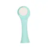 Esponja de Maquiagem Face Wash Beauty Blender, Esponja Triângulo para Dedos Não Absorvente de Pó, Escova de Limpeza Facial com Cerdas Macias, Escova de Silicone Dupla Face
