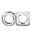 Anillo de Papel de Aluminio para Estufa de Gas Borde Enrollado Pad Protector para Estufa de Gas Engrosado Desechable Casero Alfombrilla de Papel de Aluminio para Estufa Venta al por Mayor