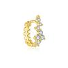 Aretes de estrella de cinco puntas de plata esterlina S925 aretes de circonita moda personalidad tendencia arete alto sentido del diseño 2025 nuevo
