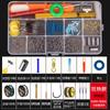 Set de anzuelos de pesca Set completo Combinación Hilo de pescar Flotadores Set Accesorios de pesca Herramientas Equipo Aparejos de pesca Equipo de pesca Suministros Colección