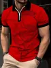 Comercio exterior transfronterizo europeo y americano patrón digital 3D para hombre solapa botón manga larga moda masculina polo estación independiente