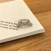 Estilo Fresco Dulce Exquisito de Nicho Arete de Clip para Oreja con Lazo y Circonita Personalidad Versátil Simple Sensación de Alta Gama Accesorios para Orejas