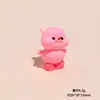 Estéreo de Dibujos Animados Rosa Castor Resina Pequeños Adornos DIY Coche Escritorio Joyería de Moda Llavero Bolsita Sorpresa Accesorios
