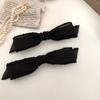 Textura Estilo Coreano Suave Lazo Estilo Chanel Clip Pico de Pato Estilo Mori Xianmei Clip Lateral Flequillo Pasador Sencillo para Mujer