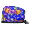 Salón de Belleza Gorro de Operación Masculino Corbata Quirófano Dental Gorro de Quimioterapia Cuidado Médico de Algodón Femenino Gorro de Enfermera Baotou