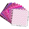 Precio Fijo12 Hojas de Compra Directa Transfronteriza Papel para Material de Diario Puntos Negros Rosa Barbie Papel para Material de Diario Dulce Chica