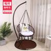 Cesta colgante con flecos para el hogar, silla colgante tejida de interior, estilo nórdico, para balcón, mecedora, silla de balcón