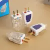 En stock al por mayor Xindatai enchufe transparente de dos pines autoblocante se puede fijar y girar enchufe industrial