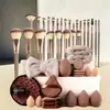 Comercio Electrónico Transfronterizo Más Vendido Set de Brochas de Maquillaje Rosa 20 Piezas/25 Piezas Brocha para Base de Maquillaje Herramientas de Maquillaje para Bloggers de Belleza Brochas