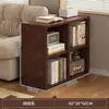 Estante de Livros Armário de Armazenamento de Chão Prateleira de Grade Multicamadas Doméstica Rack de Armazenamento para Sala de Estar Estante Pequena para Dormitório