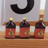 Mini botella pequeña de resina de simulación, botella de bebida en miniatura, material para carcasa de teléfono móvil DIY, joyería, señal de estacionamiento, luz nocturna