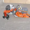 K1270 Máquina Sierra de Rieles de Combustión Interna Máquina Portátil de Corte de Rieles para Mantenimiento Ferroviario Cortador de Rieles sin Dientes con Abrazadera para Rieles