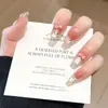 Uñas Postizas Usables, Uñas Usables Hechas a Mano, Uñas Ojo de Gato al por Mayor, Piezas de Uñas Usables, Piezas de Uñas para Manicura Usables Estilo Corto