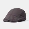 Venta al por mayor del fabricante Boina Retro Americana de Algodón Puro Moda Minimalista para Hombre Gorra de Pintor Gorra Delantera para Mujer Gorra de Pico Primavera y Otoño