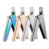 Herramientas para uñas de acero inoxidable calientes transfronterizas Tijeras para uñas verticales combinación de cuatro piezas tijeras para piel muerta de titanio de color traje