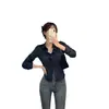 Ropa de Trabajo Diaria de Exportación Transfronteriza Camisa de Manga Larga Nueva para Primavera y Otoño 2025 Diseño de Alta Gama Top Elegante de Nicho