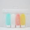 Traje de cosméticos en botella para viaje al aire libre de 30ml 60ml 100ml gel de ducha limpiador facial embotellado