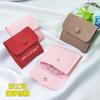 Bolsa de almacenamiento a presión para órganos de microfibra a prueba de polvo pulsera collar flip de franela bolsa pequeña proveedor de alta calidad