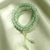 Nova Pulseira de Articulação de Bambu com Círculos Duplos Pulseira de Estilo Étnico Retrô para Mulheres Pulseira de Contas Versátil de Alta Qualidade Joias Fonte para Transmissão ao Vivo