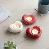 Artesanato Criativo em Cerâmica Velas Românticas em Formato de Coração Enfeites Mesa de Entrada da Sala de Estar Decoração Criativa para Varanda de B&B