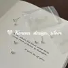 Estilo Coreano Estilo Ins Joias Personalizadas Brincos Mini Estrela de Prata Esterlina S925 para Orelhas Furadas, Estilo Exquisito, Compacto e Fofo