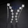 Pinzas para Orejas de Media Luna de Siete Estrellas Estilo Coreano, Pendientes de Alta Gama Nuevos y de Moda, Accesorios para Orejas Versátiles y Elegantes, Joyería Pequeña Popular al por Mayor