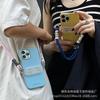 Presilha Traseira Onda Adequada para Apple 14 Crossbody, Cordão Universal para Todos os Modelos, Presilha para Celular Huawei, Presilha Traseira Urso de Cabeça com Cola Creme