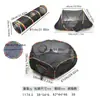 Túnel para Gatos Jaula para Mascotas Juego de Tres Piezas, Recinto Plegable de Malla Transpirable para Gatos, Juguete para Gatos para Interiores y Exteriores