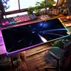 Alfombrilla de Ratón Luminosa RGB, Alfombrilla Extra Grande para Teclado de Gaming E-Sports, Alfombrilla Espesa para Escritorio de Oficina, LED Colorida Tamaño Grande al por Mayor