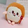 Pingente de Boneca de Perna de Frango de Pelúcia Desenho Animado Criativo Estilo Ins Fofo Hambúrguer Batata Frita Torrada Boneca Pingente de Chaveiro